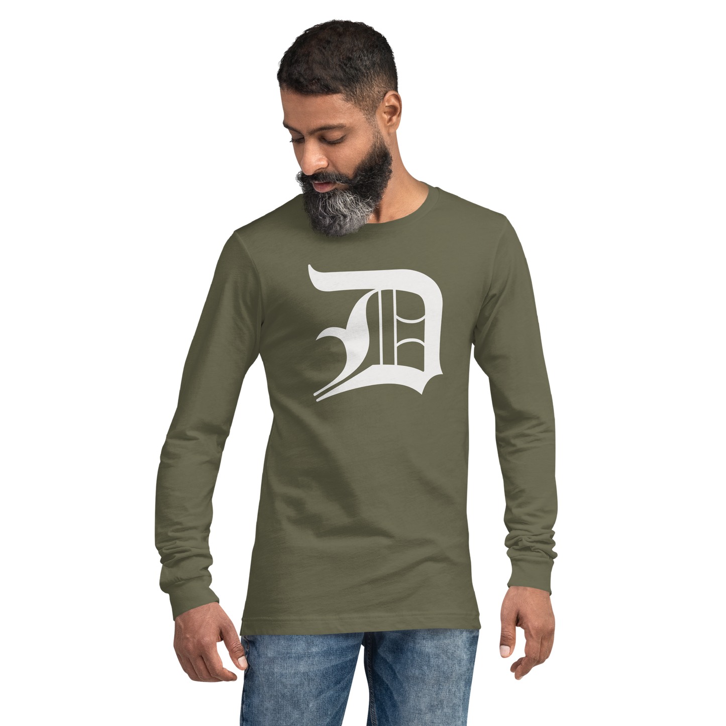 Detroit 'Old English D' T-Shirt | Unisex Long Sleeve