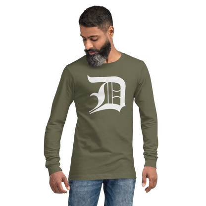 Detroit 'Old English D' T-Shirt | Unisex Long Sleeve