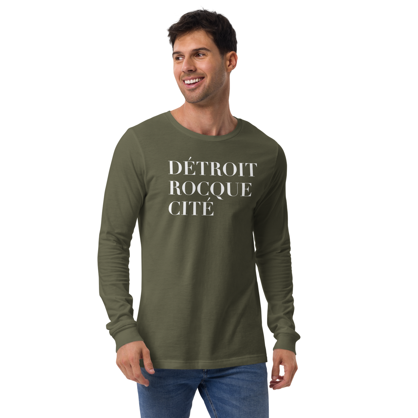 'Détroit Rocque Cité' T-Shirt | Unisex Long Sleeve