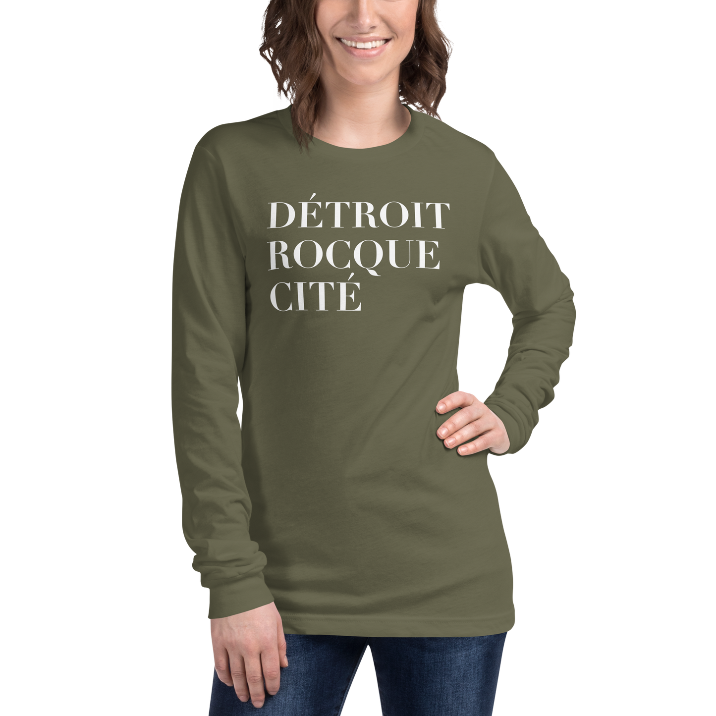 'Détroit Rocque Cité' T-Shirt | Unisex Long Sleeve