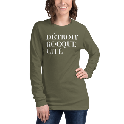 'Détroit Rocque Cité' T-Shirt | Unisex Long Sleeve