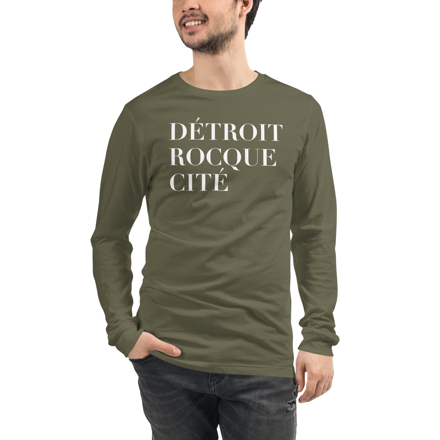 'Détroit Rocque Cité' T-Shirt | Unisex Long Sleeve