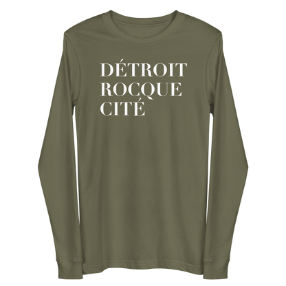 'Détroit Rocque Cité' T-Shirt | Unisex Long Sleeve