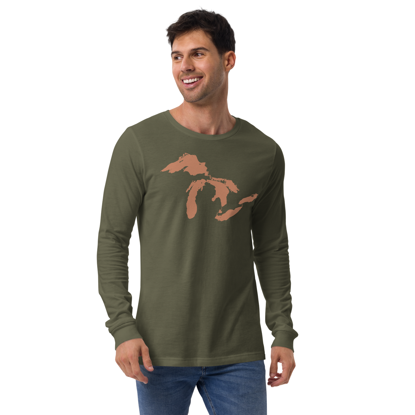 Great Lakes T-Shirt | Unisex Long Sleeve - Copper