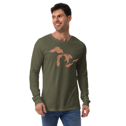 Great Lakes T-Shirt | Unisex Long Sleeve - Copper