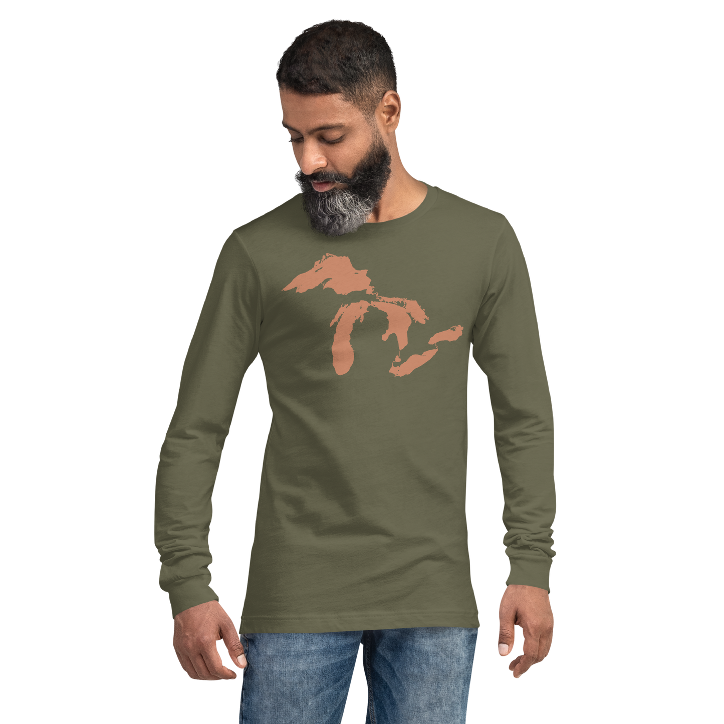 Great Lakes T-Shirt | Unisex Long Sleeve - Copper