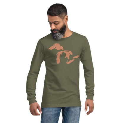 Great Lakes T-Shirt | Unisex Long Sleeve - Copper