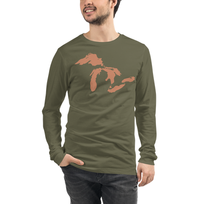 Great Lakes T-Shirt | Unisex Long Sleeve - Copper