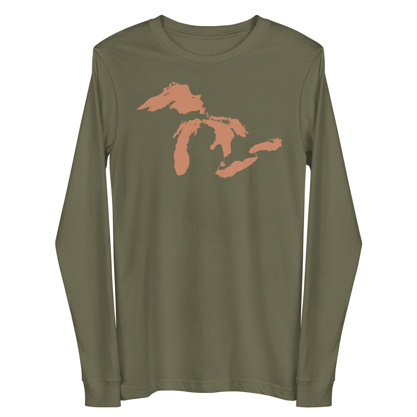 Great Lakes T-Shirt | Unisex Long Sleeve - Copper