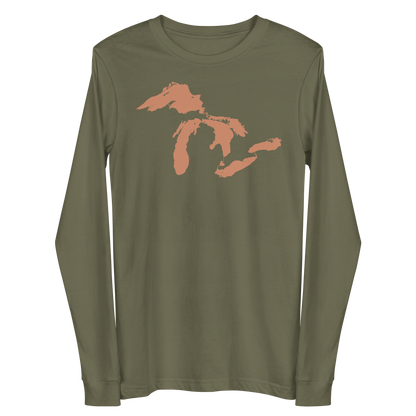 Great Lakes T-Shirt | Unisex Long Sleeve - Copper