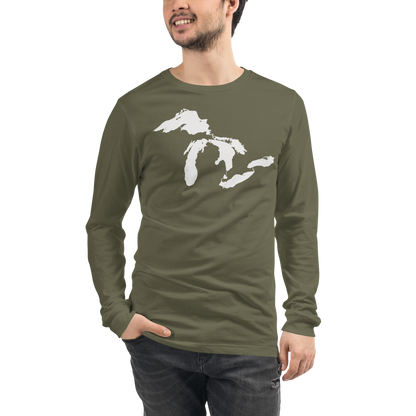 Great Lakes T-Shirt | Unisex Long Sleeve - White