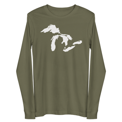 Great Lakes T-Shirt | Unisex Long Sleeve - White