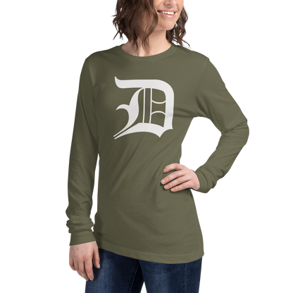 Detroit 'Old English D' T-Shirt | Unisex Long Sleeve