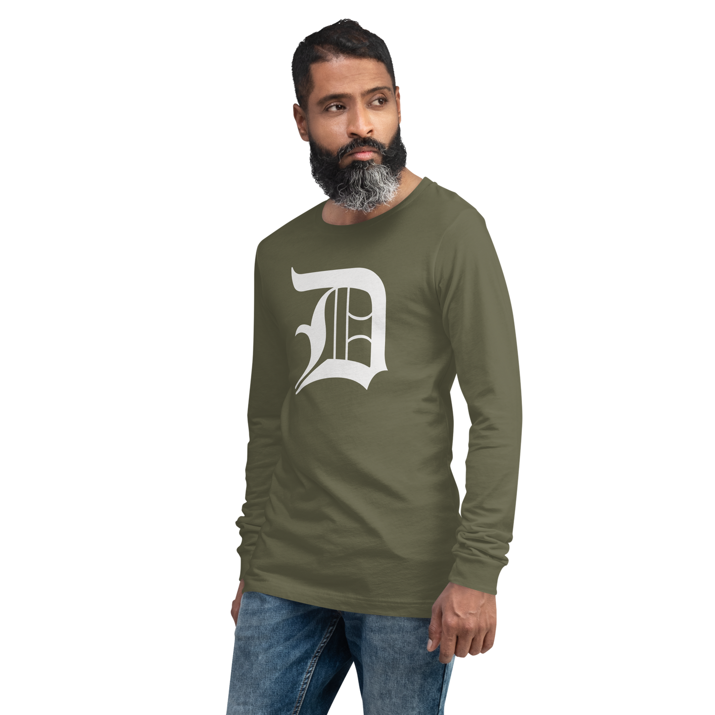 Detroit 'Old English D' T-Shirt | Unisex Long Sleeve