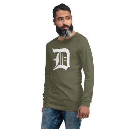 Detroit 'Old English D' T-Shirt | Unisex Long Sleeve