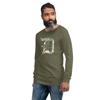 Detroit 'Old English D' T-Shirt (Benjamins Edition) | Unisex Long Sleeve