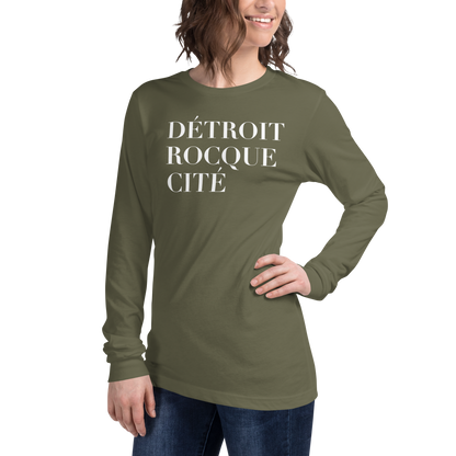 'Détroit Rocque Cité' T-Shirt | Unisex Long Sleeve