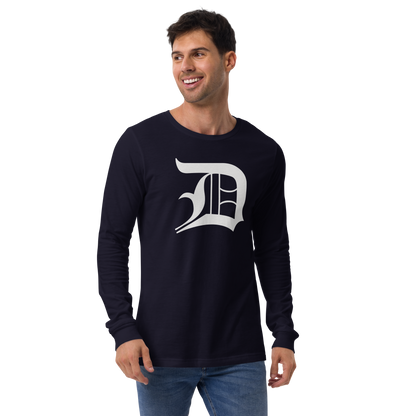 Detroit 'Old English D' T-Shirt | Unisex Long Sleeve