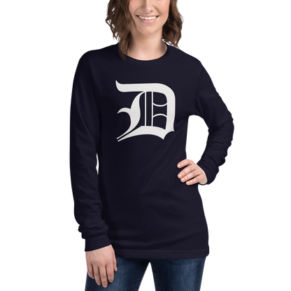 Detroit 'Old English D' T-Shirt | Unisex Long Sleeve