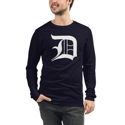 Detroit 'Old English D' T-Shirt | Unisex Long Sleeve