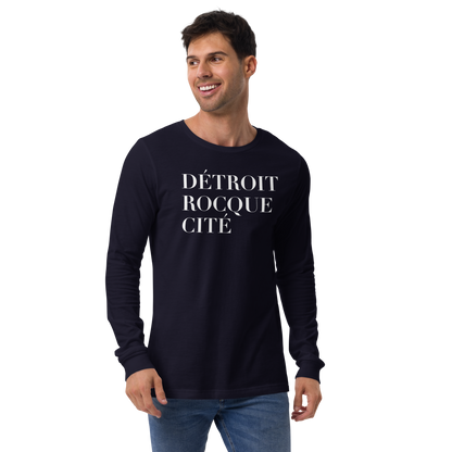 'Détroit Rocque Cité' T-Shirt | Unisex Long Sleeve