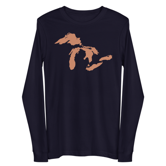 Great Lakes T-Shirt | Unisex Long Sleeve - Copper