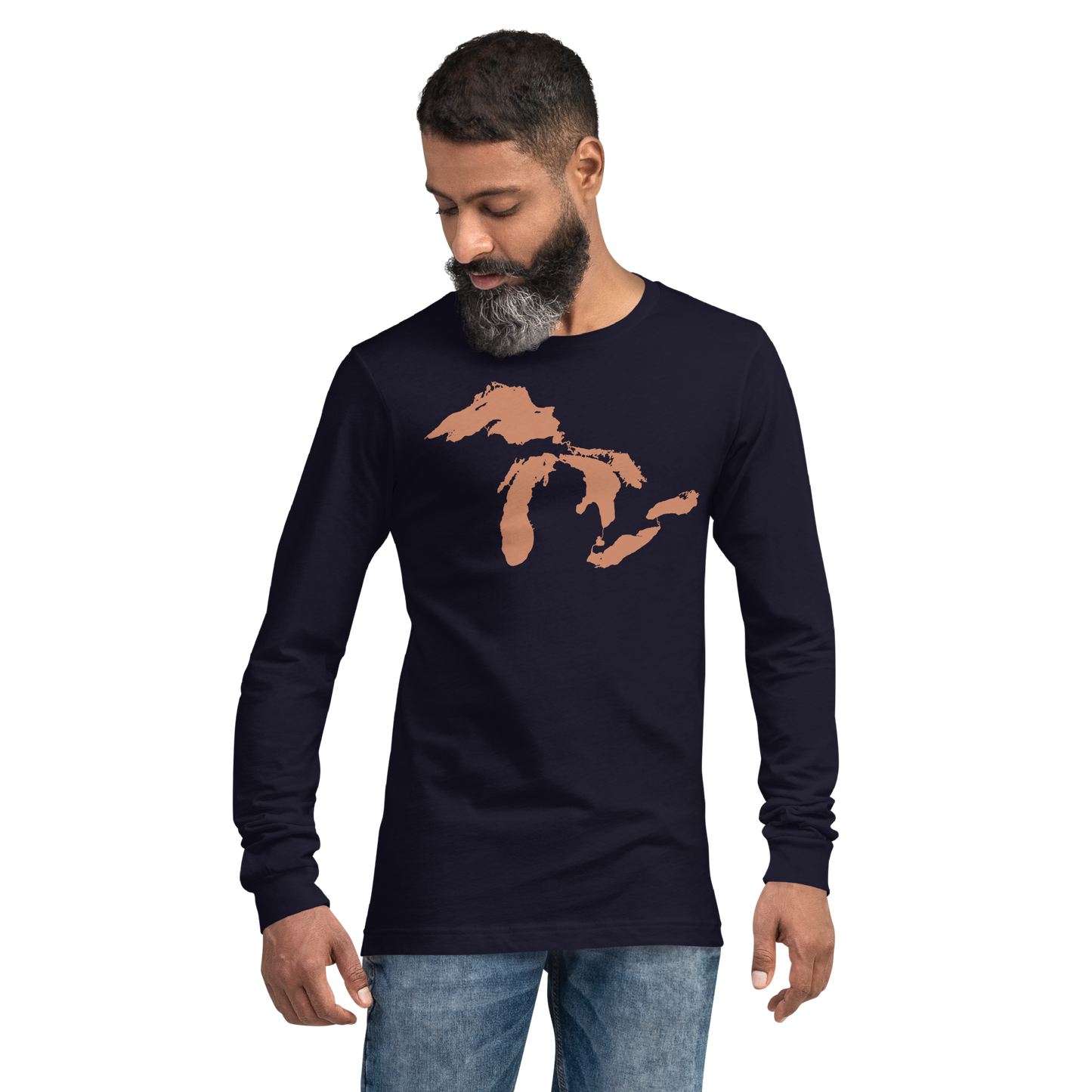 Great Lakes T-Shirt | Unisex Long Sleeve - Copper