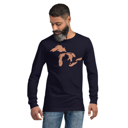 Great Lakes T-Shirt | Unisex Long Sleeve - Copper