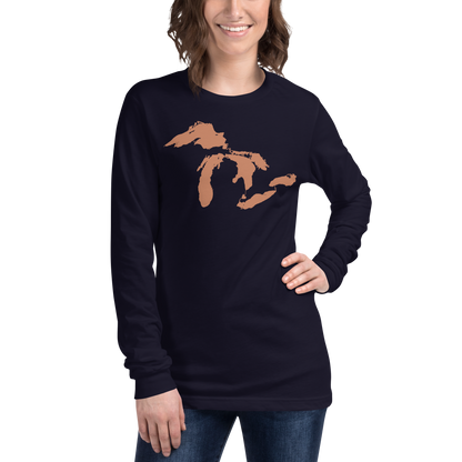 Great Lakes T-Shirt | Unisex Long Sleeve - Copper