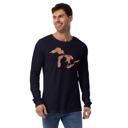 Great Lakes T-Shirt | Unisex Long Sleeve - Copper