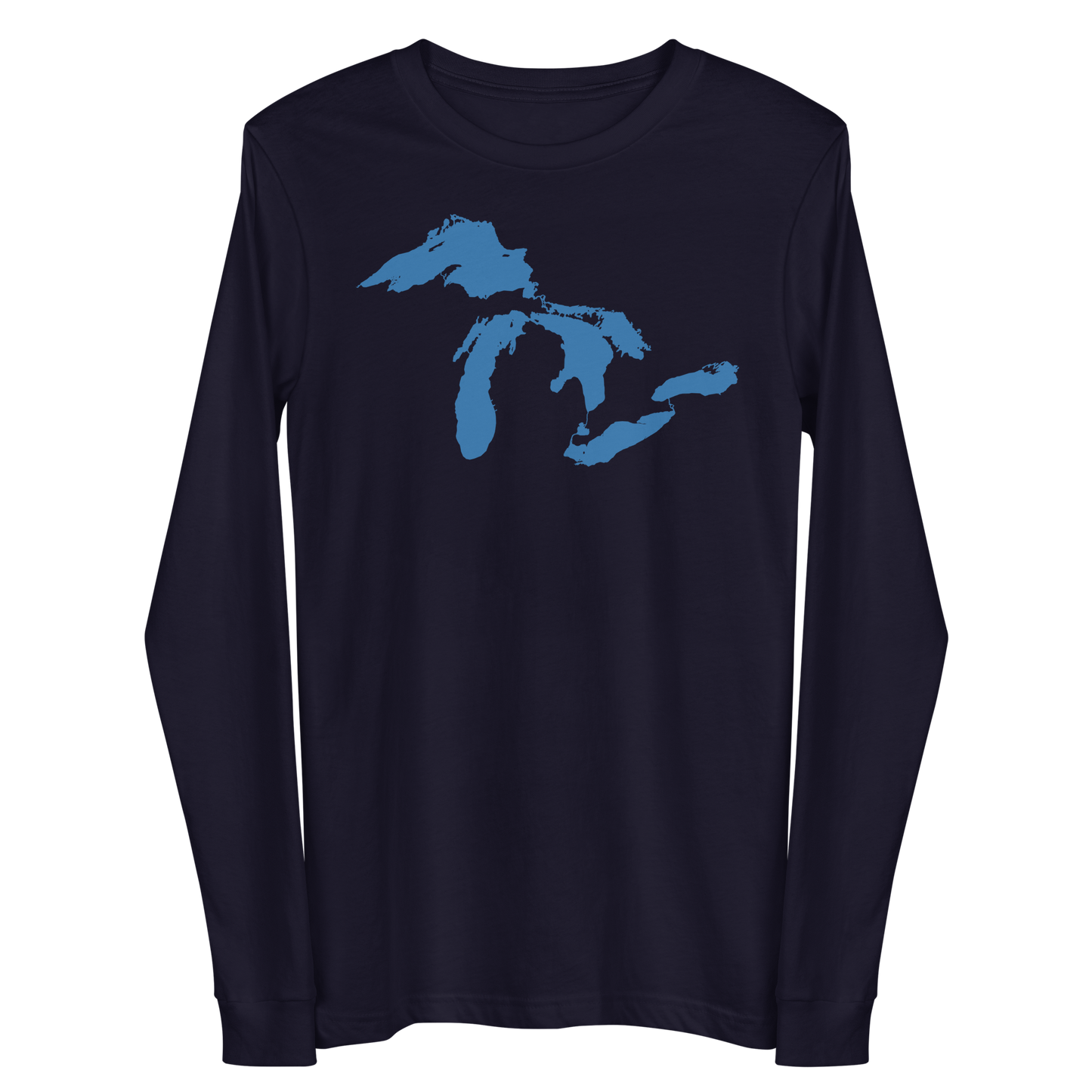 Great Lakes T-Shirt | Unisex Long Sleeve - Superior Blue