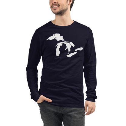 Great Lakes T-Shirt | Unisex Long Sleeve - White