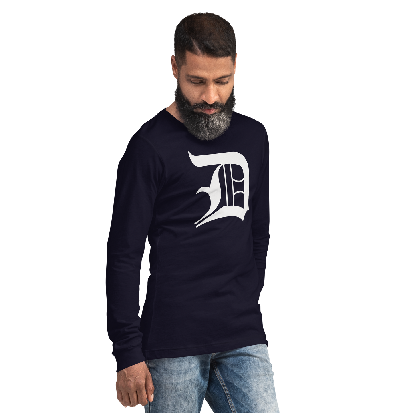 Detroit 'Old English D' T-Shirt | Unisex Long Sleeve