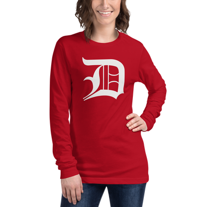 Detroit 'Old English D' T-Shirt | Unisex Long Sleeve