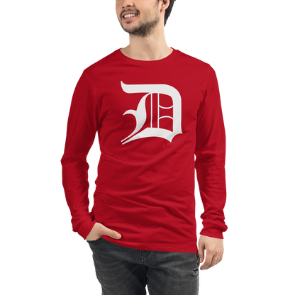 Detroit 'Old English D' T-Shirt | Unisex Long Sleeve