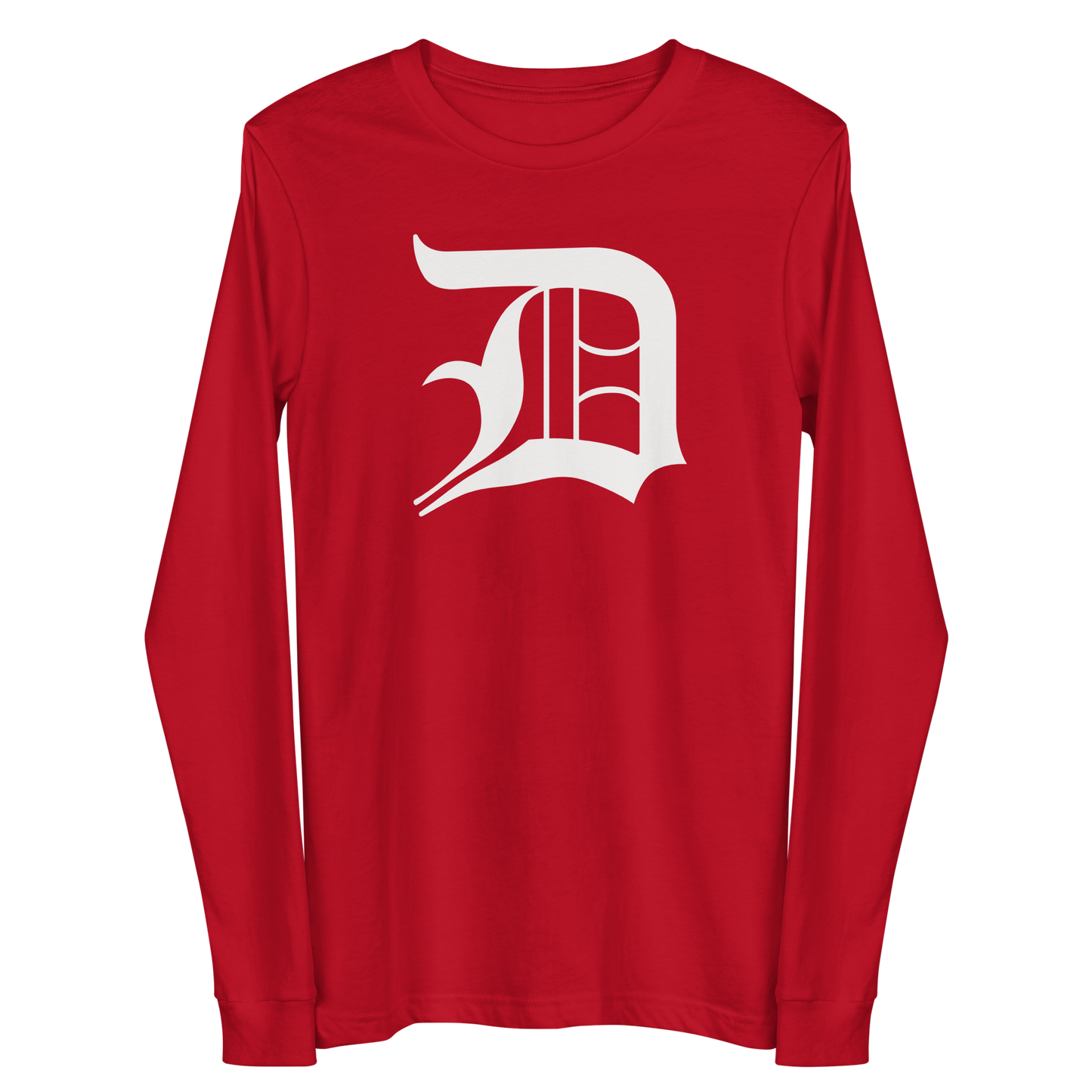 Detroit 'Old English D' T-Shirt | Unisex Long Sleeve