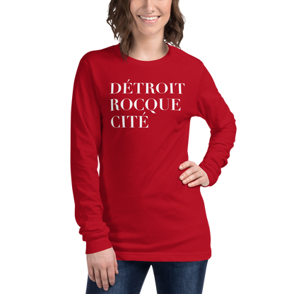 'Détroit Rocque Cité' T-Shirt | Unisex Long Sleeve