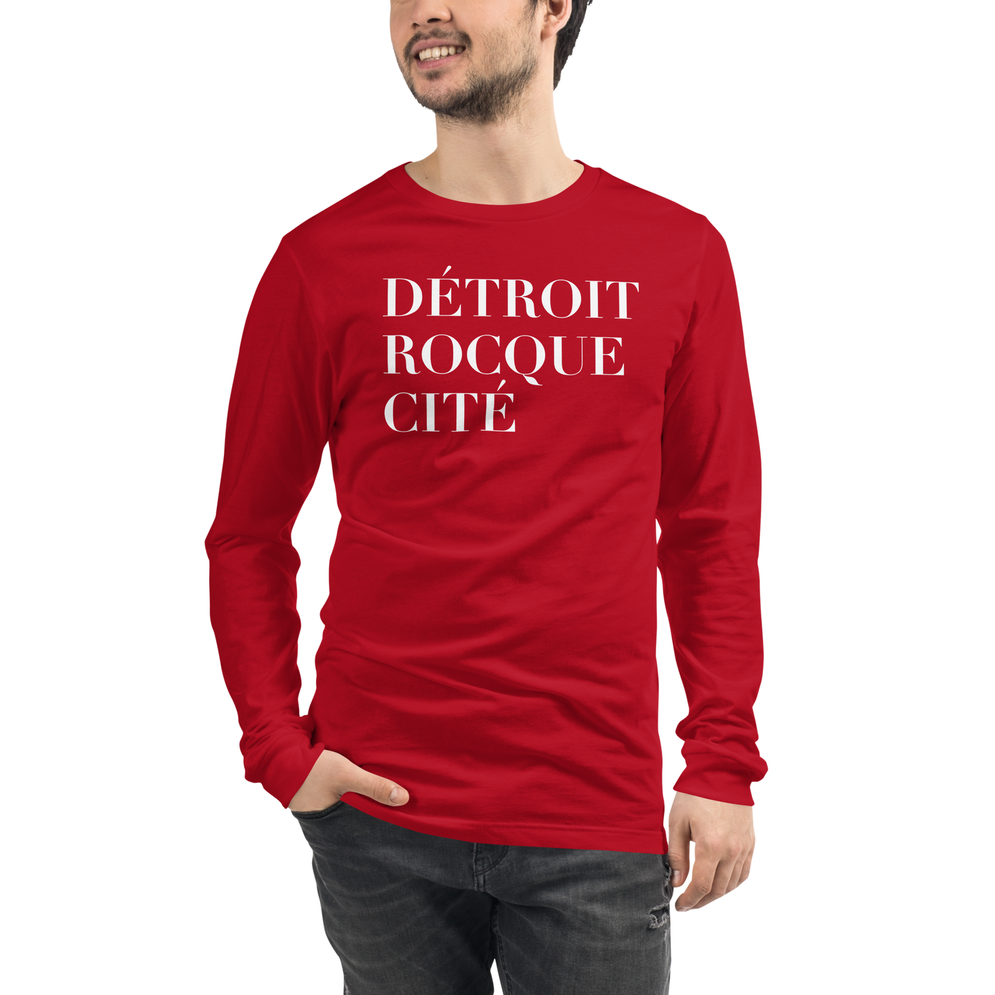 'Détroit Rocque Cité' T-Shirt | Unisex Long Sleeve