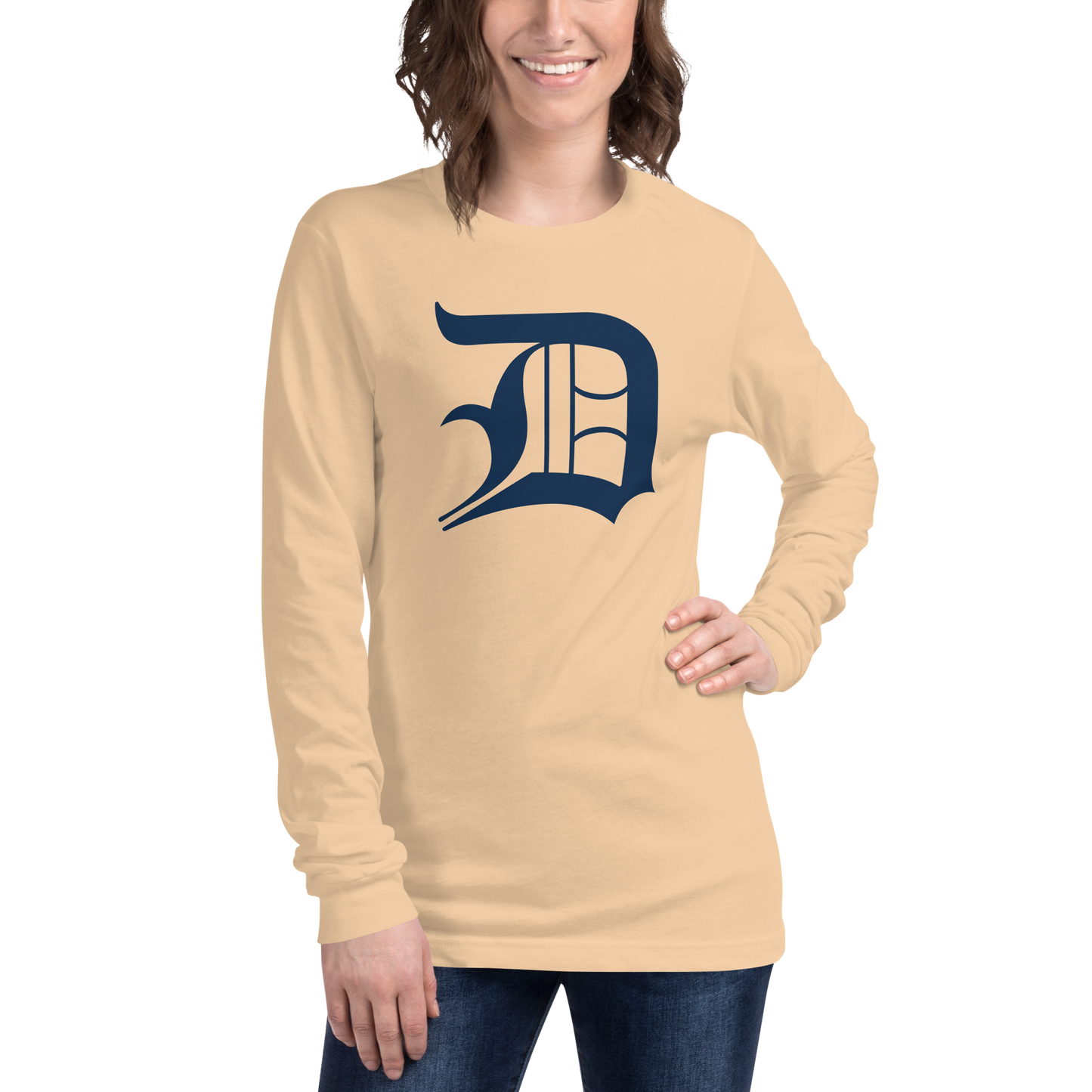 Detroit 'Old English D' T-Shirt | Unisex Long Sleeve