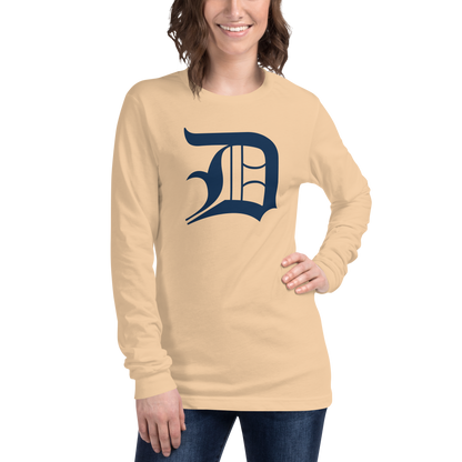 Detroit 'Old English D' T-Shirt | Unisex Long Sleeve