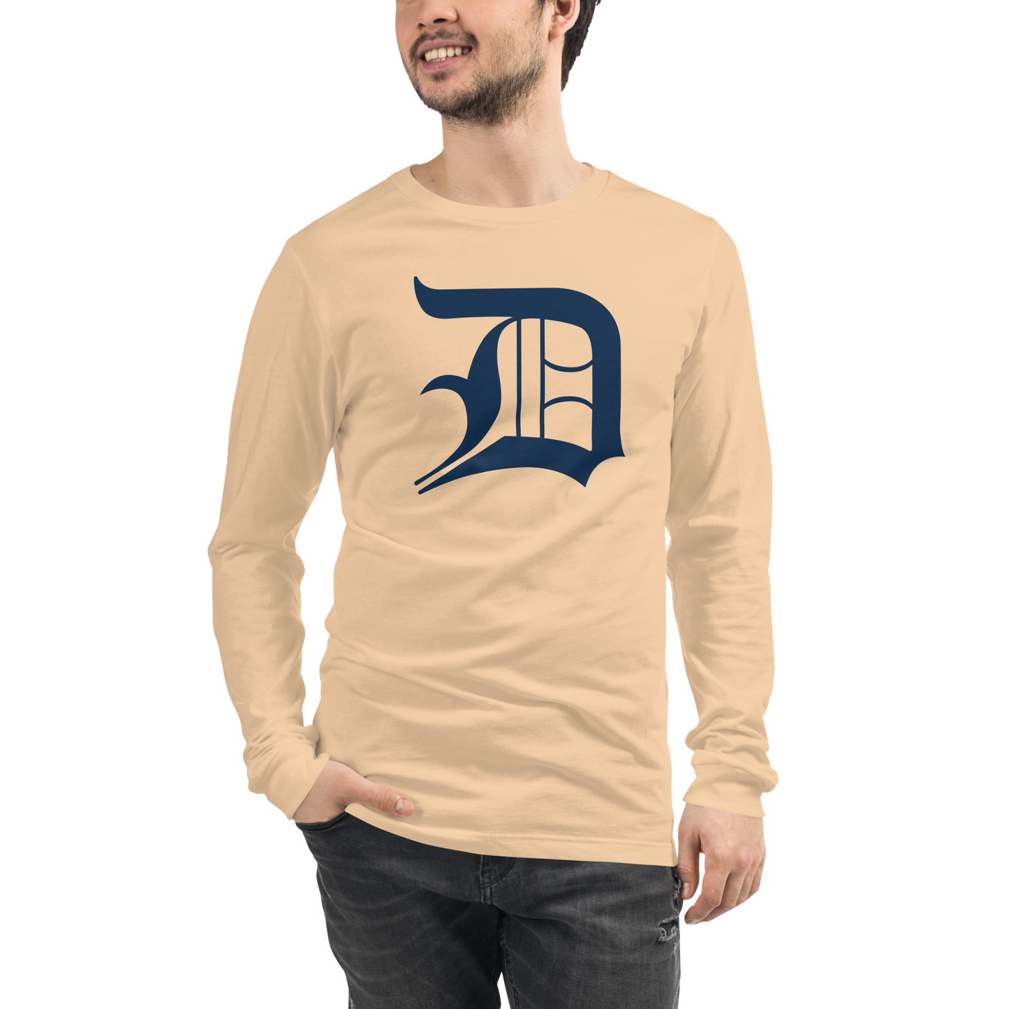 Detroit 'Old English D' T-Shirt | Unisex Long Sleeve