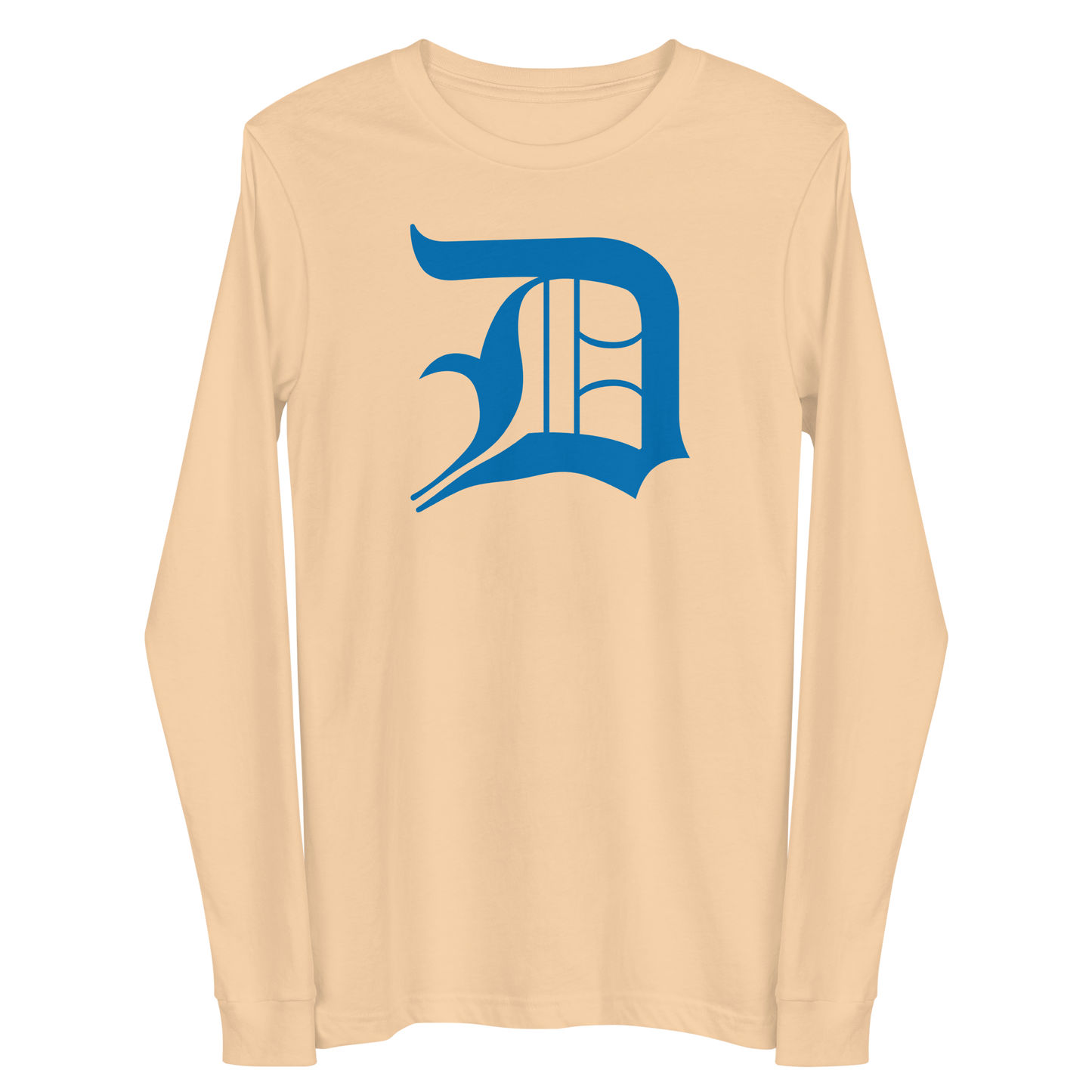 Detroit 'Old English D' T-Shirt (Azure) | Unisex Long Sleeve