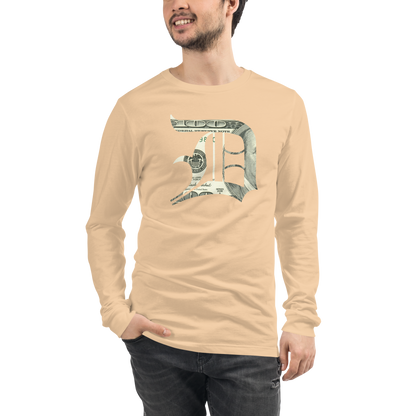 Detroit 'Old English D' T-Shirt (Benjamins Edition) | Unisex Long Sleeve