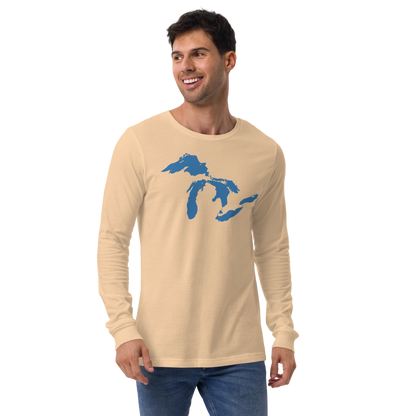 Great Lakes T-Shirt | Unisex Long Sleeve - Superior Blue