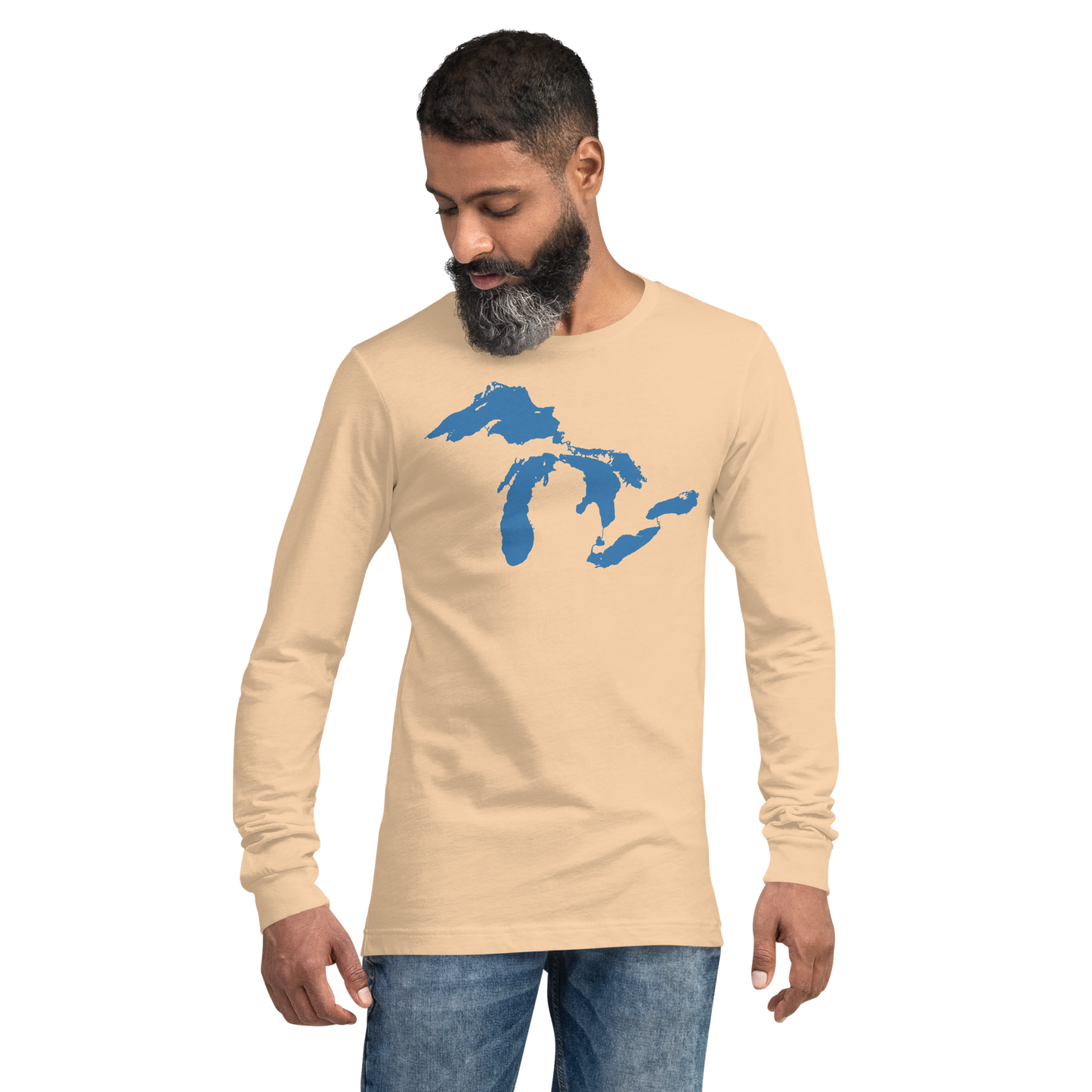 Great Lakes T-Shirt | Unisex Long Sleeve - Superior Blue