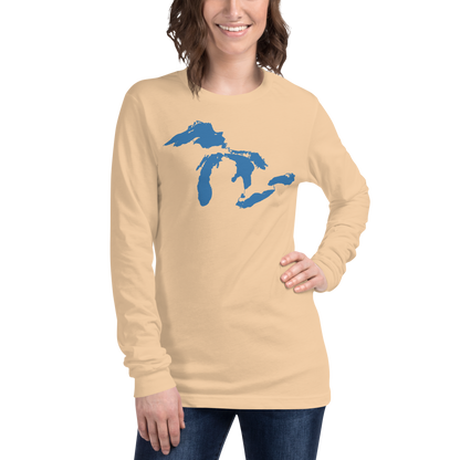 Great Lakes T-Shirt | Unisex Long Sleeve - Superior Blue