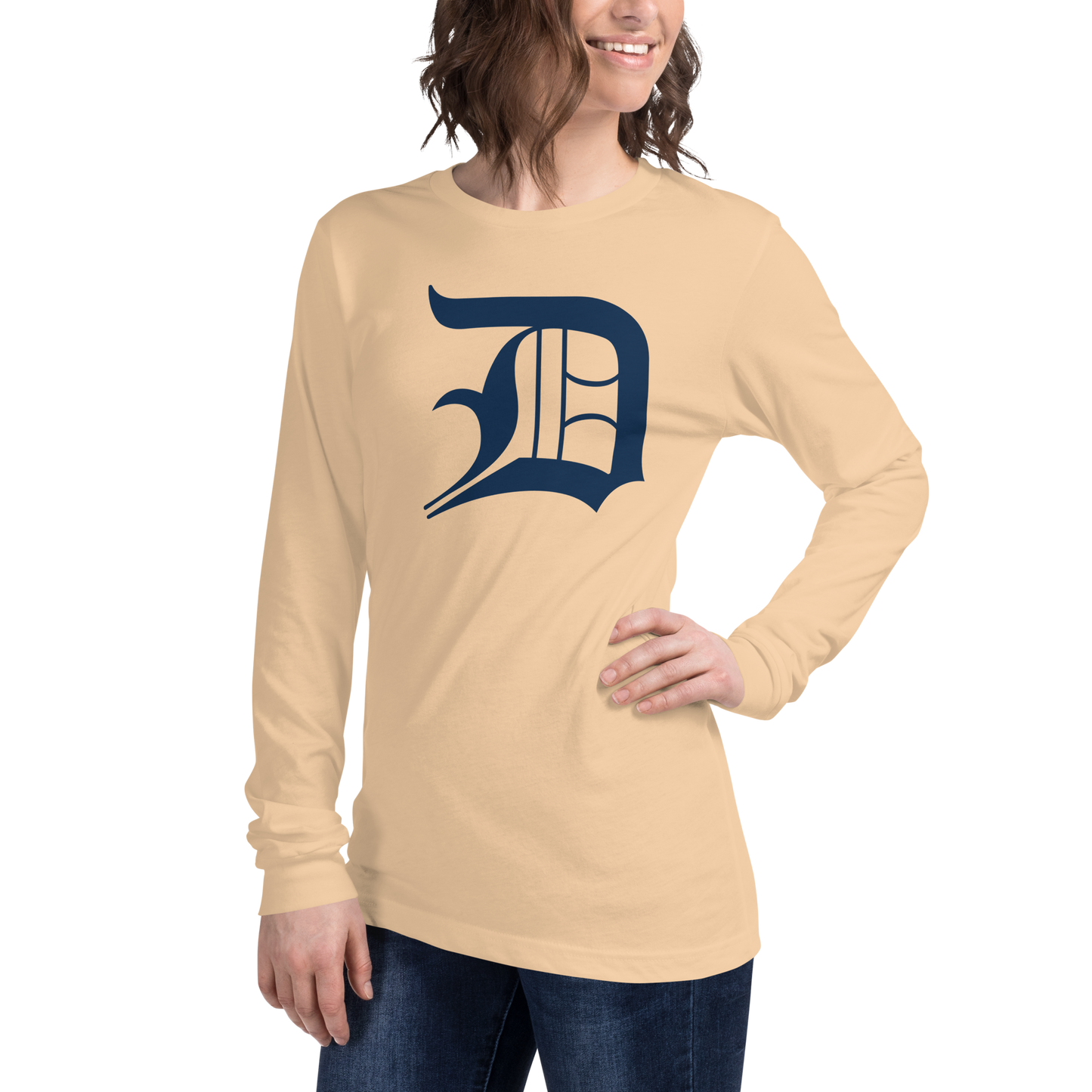 Detroit 'Old English D' T-Shirt | Unisex Long Sleeve