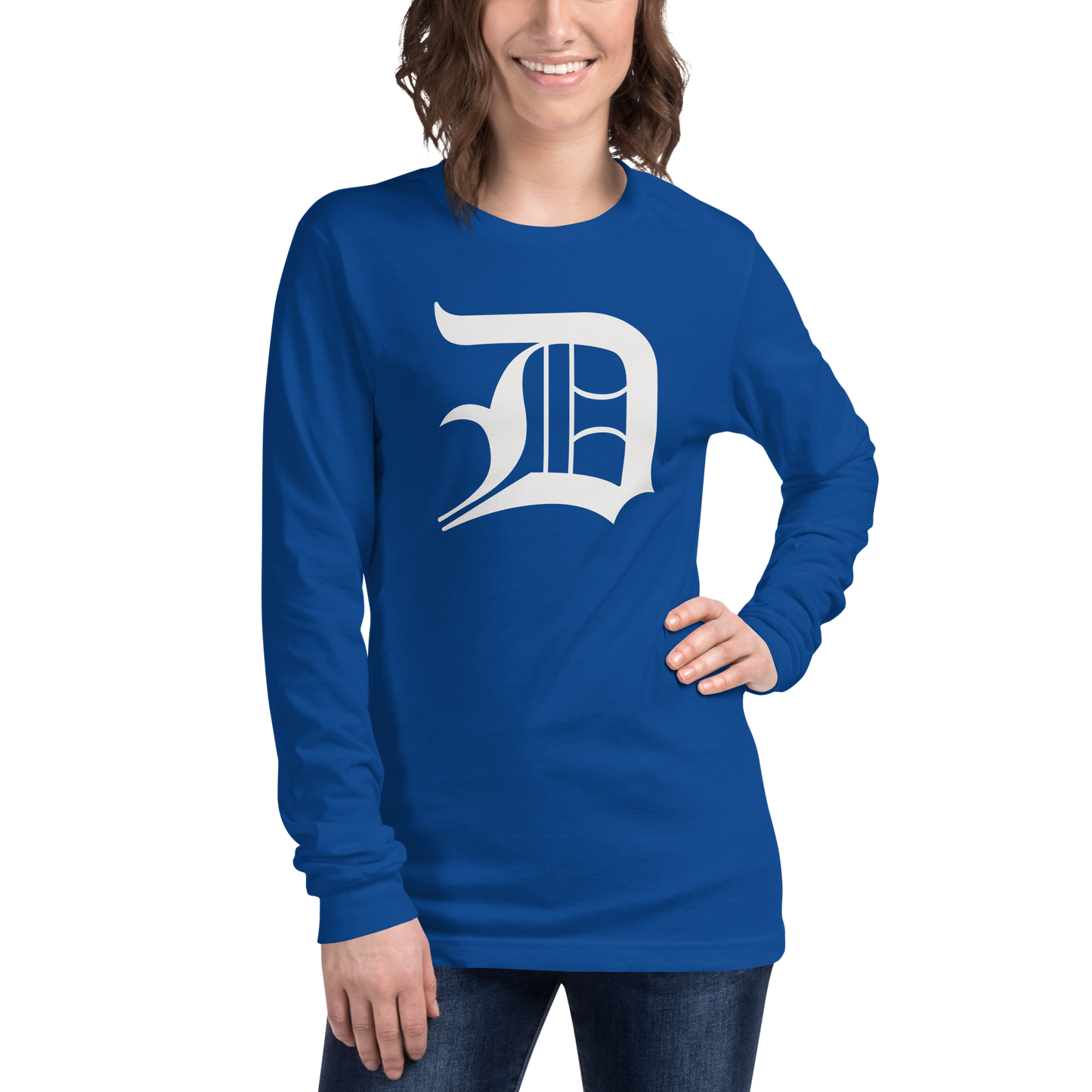 Detroit 'Old English D' T-Shirt | Unisex Long Sleeve