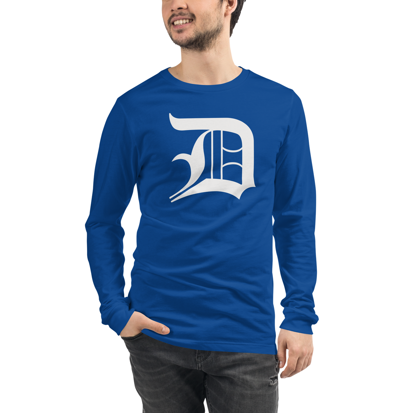 Detroit 'Old English D' T-Shirt | Unisex Long Sleeve