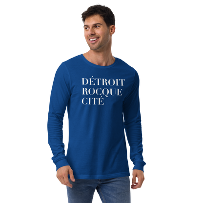 'Détroit Rocque Cité' T-Shirt | Unisex Long Sleeve